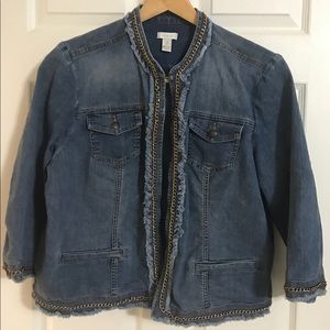Chico’s size 3 denim jacket
